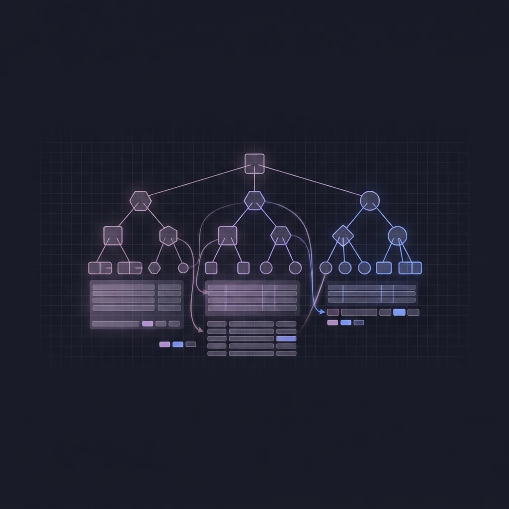 ANDB database tree and index diagram